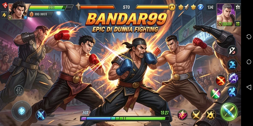 Tampilan gameplay Fighting dalam BANDAR99 yang menghibur