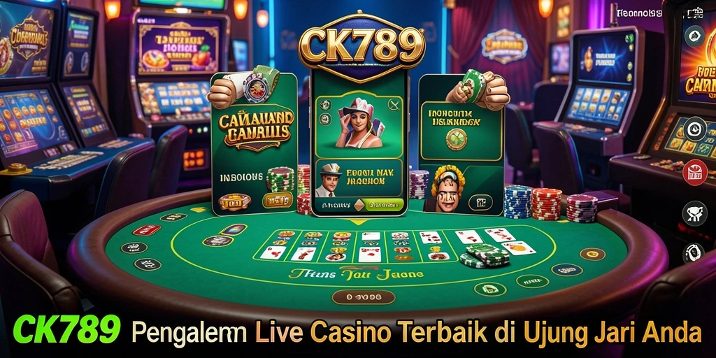 Tampilan gameplay Live Casino yang mendebarkan dari CK789.