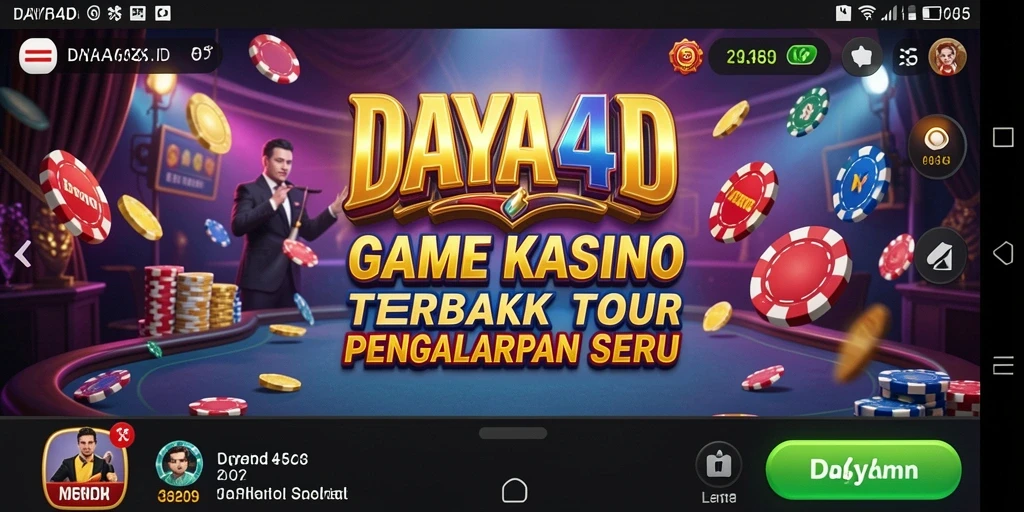 Tampilan gameplay menarik dari <strong>DAYA4D</strong> dengan karakter kasino yang dinamis.