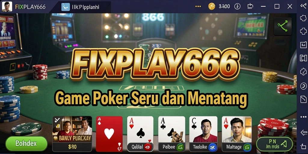 Gameplay seru FIXPLAY666 dengan strategi Poker yang mendebarkan.