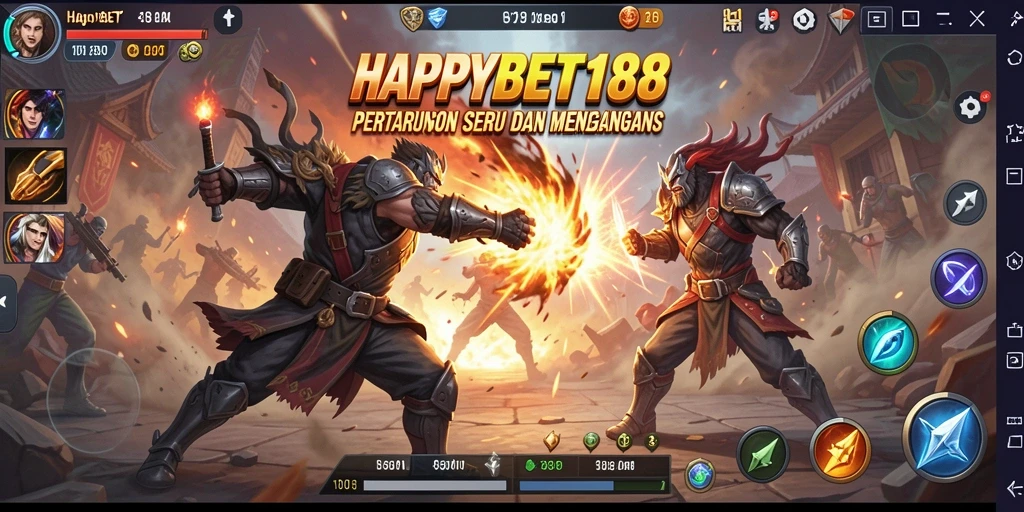 Gameplay seru dengan pertarungan penuh aksi dan karakter unik.