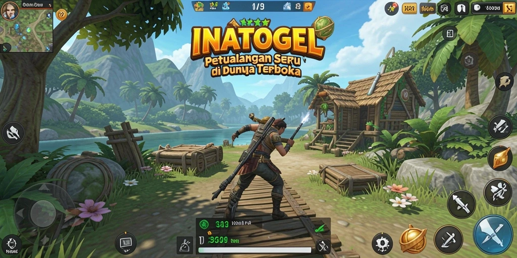 Screenshot menampilkan petualangan seru di dunia terbuka INATOGEL.