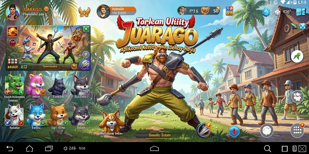 Tangkapan layar JUARAGO menampilkan antarmuka aplikasi yang user-friendly.