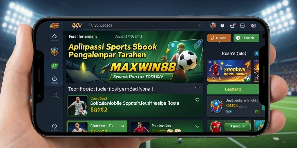 Tampilan gameplay Sportsbook teratas MAXWIN88 yang user-friendly dan interaktif.