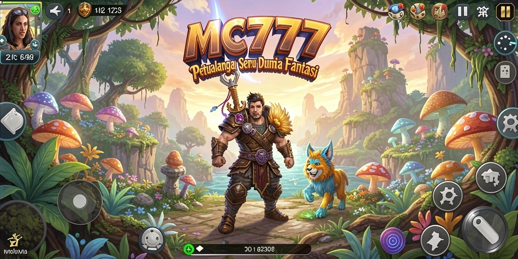 Tangkapan layar gameplay MC777 yang menunjukkan petualangan mendebarkan.