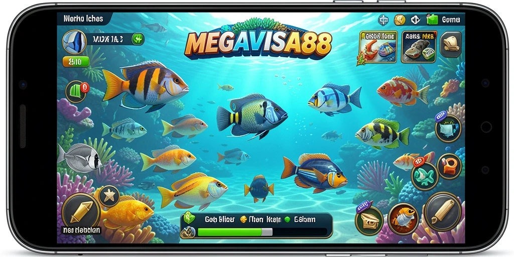 Tampilan gameplay seru Tembak Ikan di MEGAVISA88.