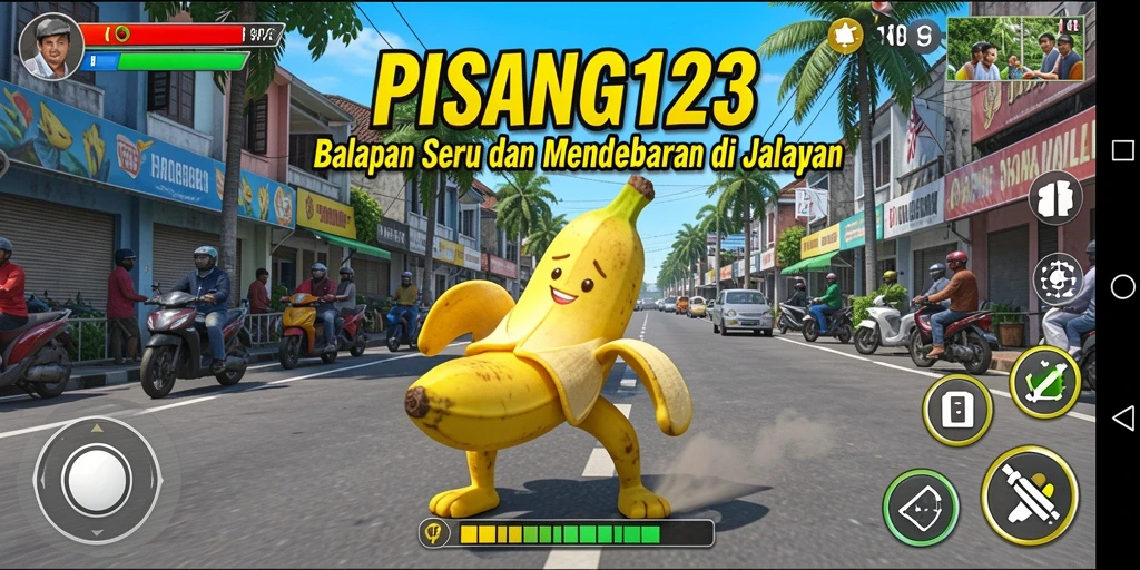 Screenshot menampilkan mobil balap dalam aksi di lintasan seru.