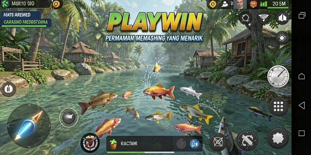 Tangkapan ikan terbaik dalam permainan memancing yang menantang.
