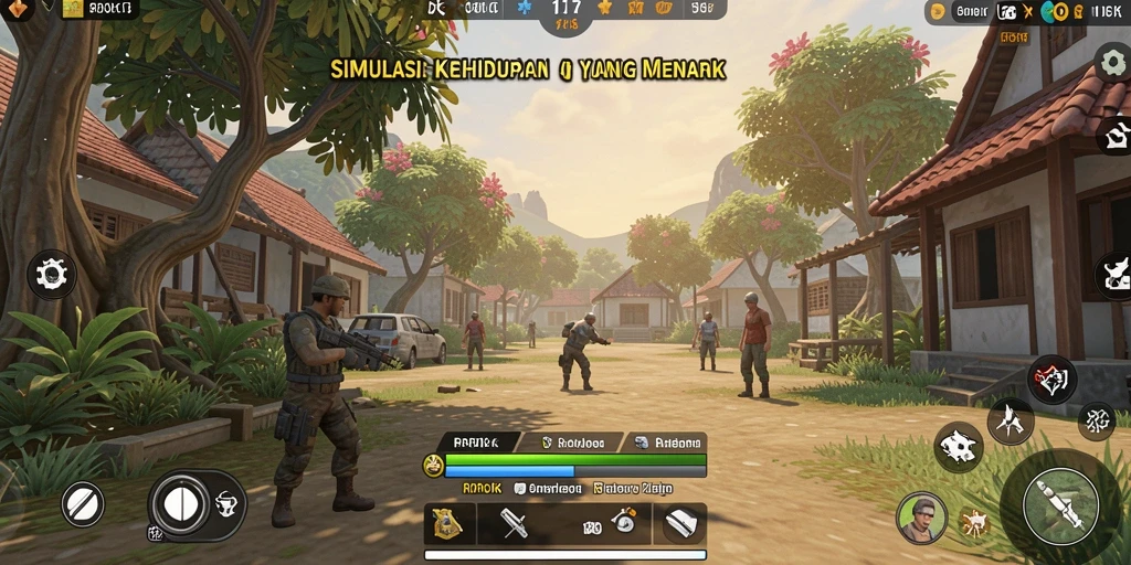 Screenshot utama RPOK menampilkan gameplay Simulation yang seru.