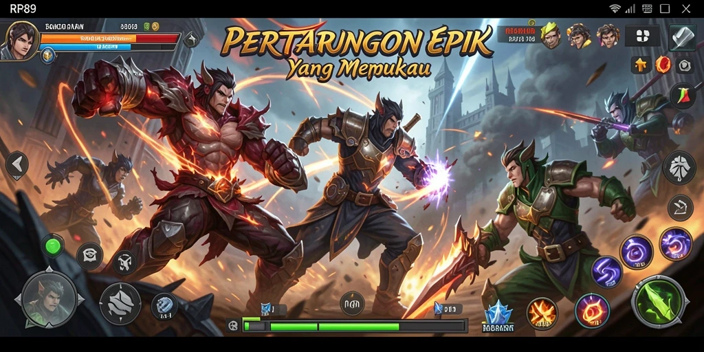 Gameplay RR89 yang menampilkan aksi pertarungan seru dan efek visual menakjubkan.