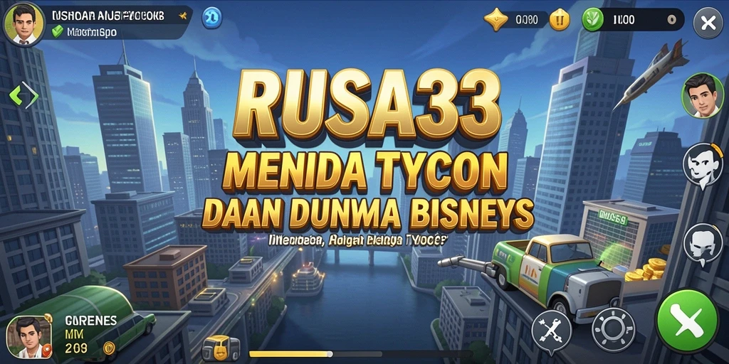 Screenshot gameplay RUSA33 menampilkan interaksi dinamis dalam mengelola bisnis Tycoon.