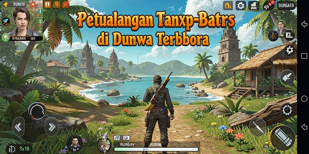 Tampilan gameplay SURGA19 yang menakjubkan di dunia terbuka.