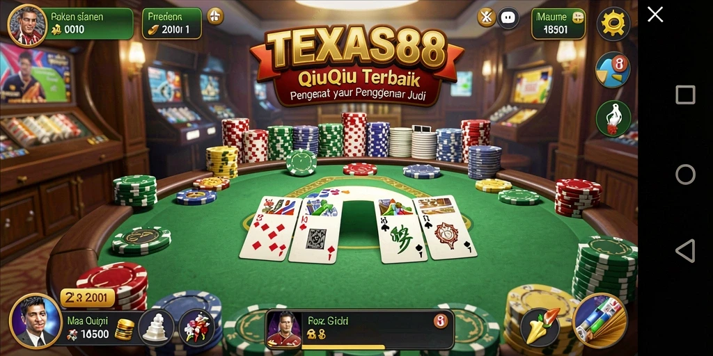 Tampilan gameplay QiuQiu yang mengasyikkan di TEXAS88.
